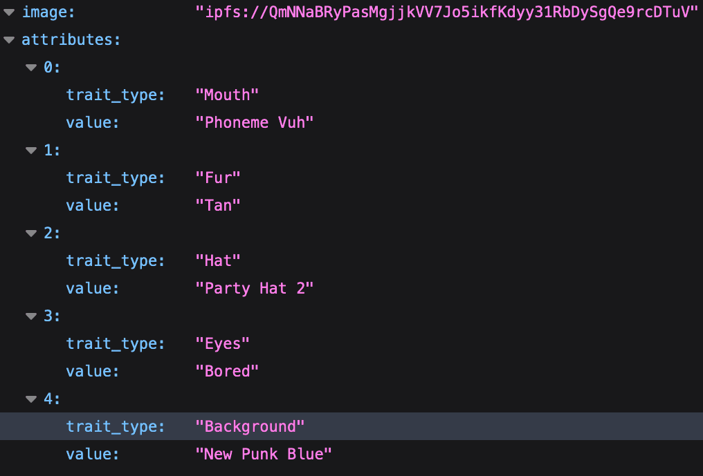 Raw Metadata for BAYC #9656