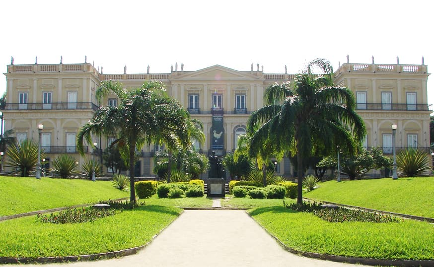 Facade of the Paço de São Cristóvão, Imperial Palace of Quinta da Boa Vista