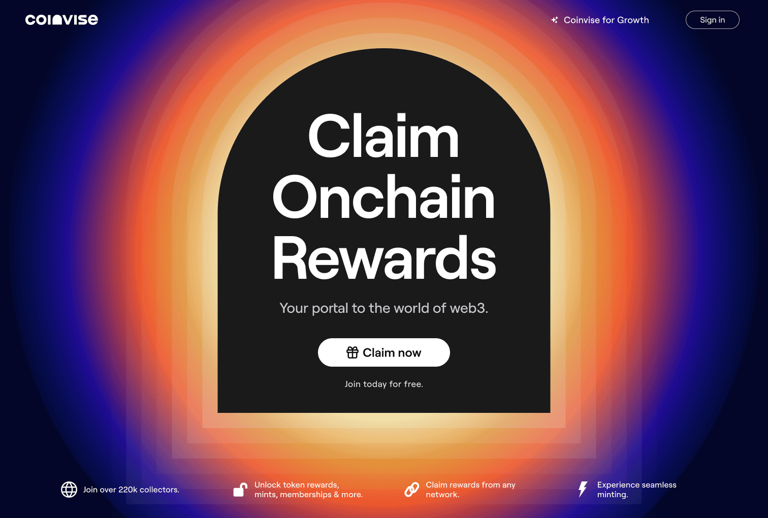 Landing page, February 2024