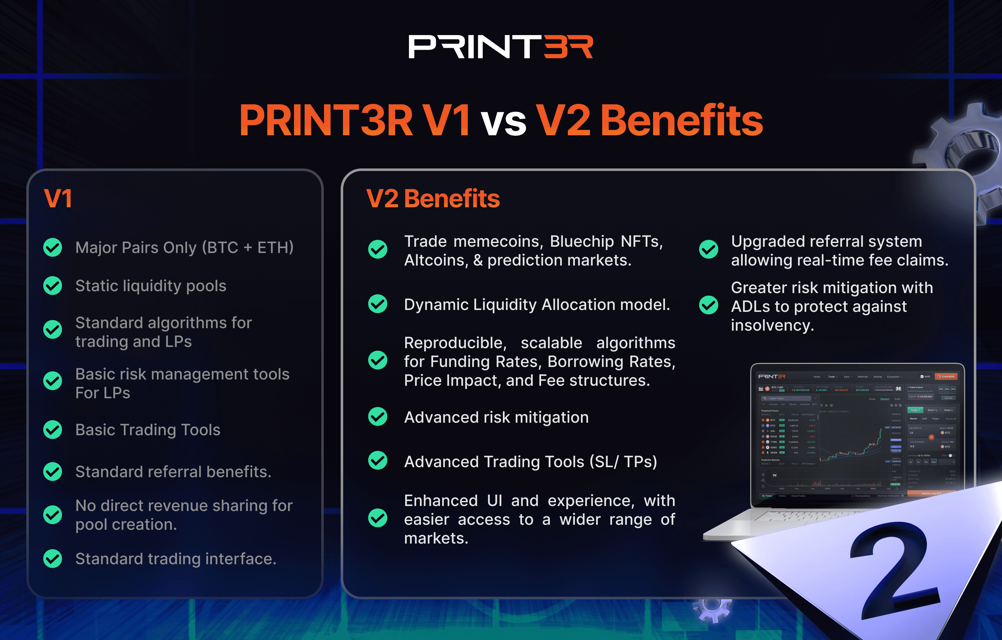 See how V1 stacks up against V2