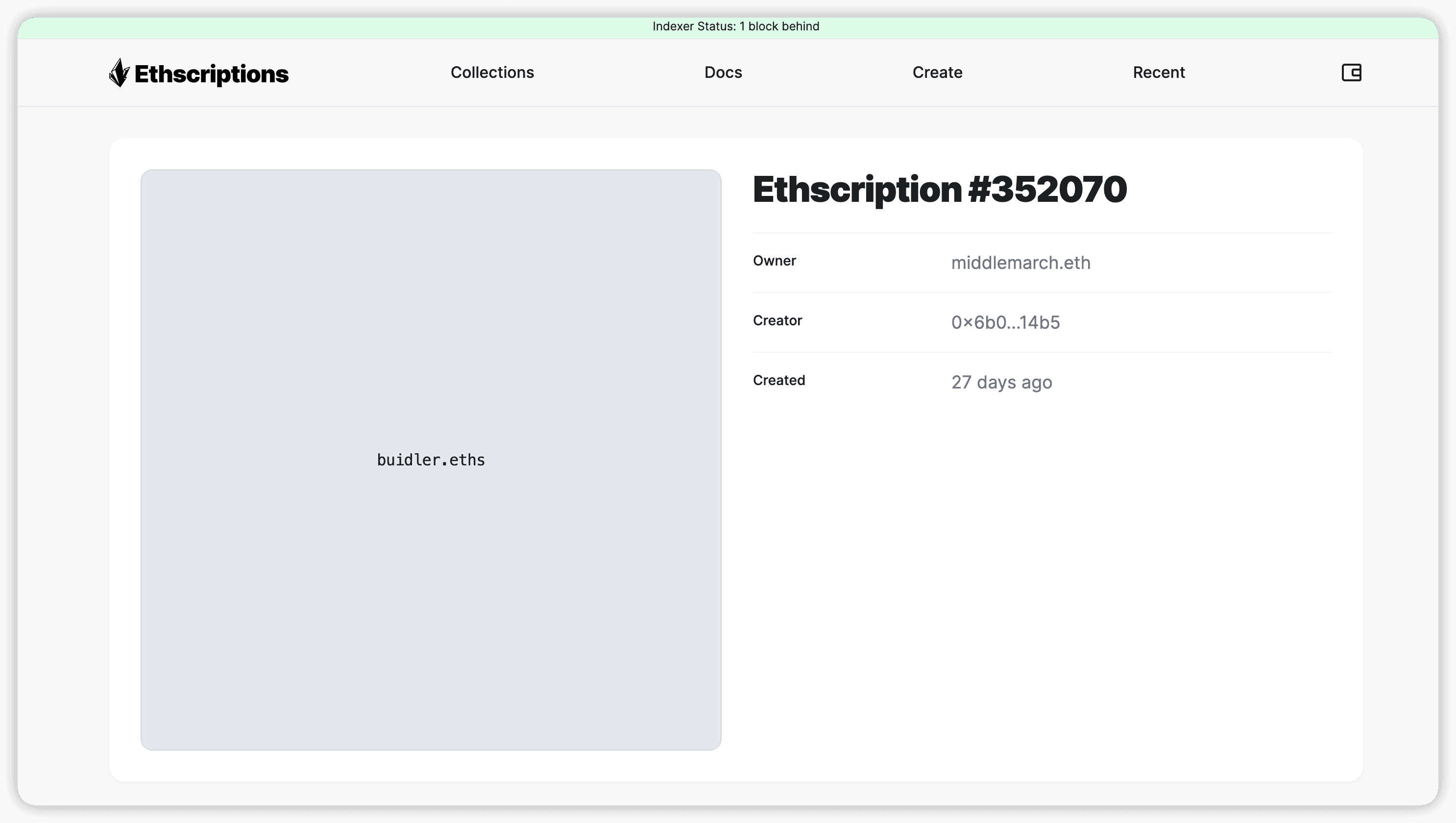 https://ethscriptions.com/ethscriptions/0x135b4ebb942dec5f5b27e39425ae94191093455370864b3fd0e36b6216a0a72a