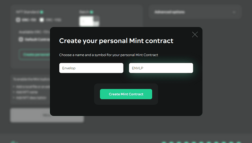 Create your personal NFT Mint contract in Blast