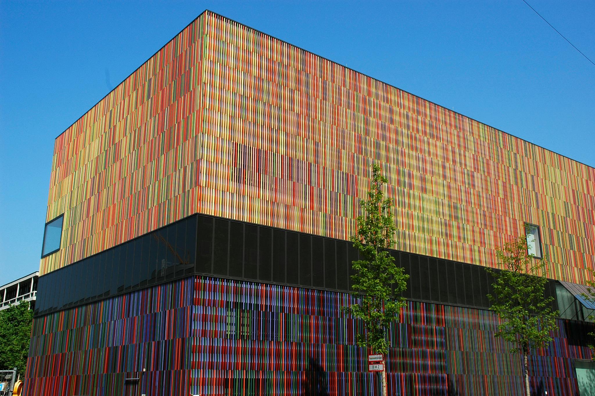 The exterior of Museum Brandhorst in Munich, Germany 