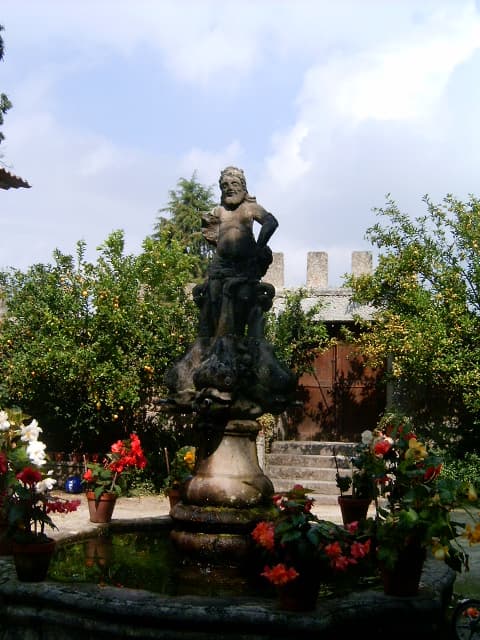 Statue of Neptune, in the inner courtyard of the Palace
