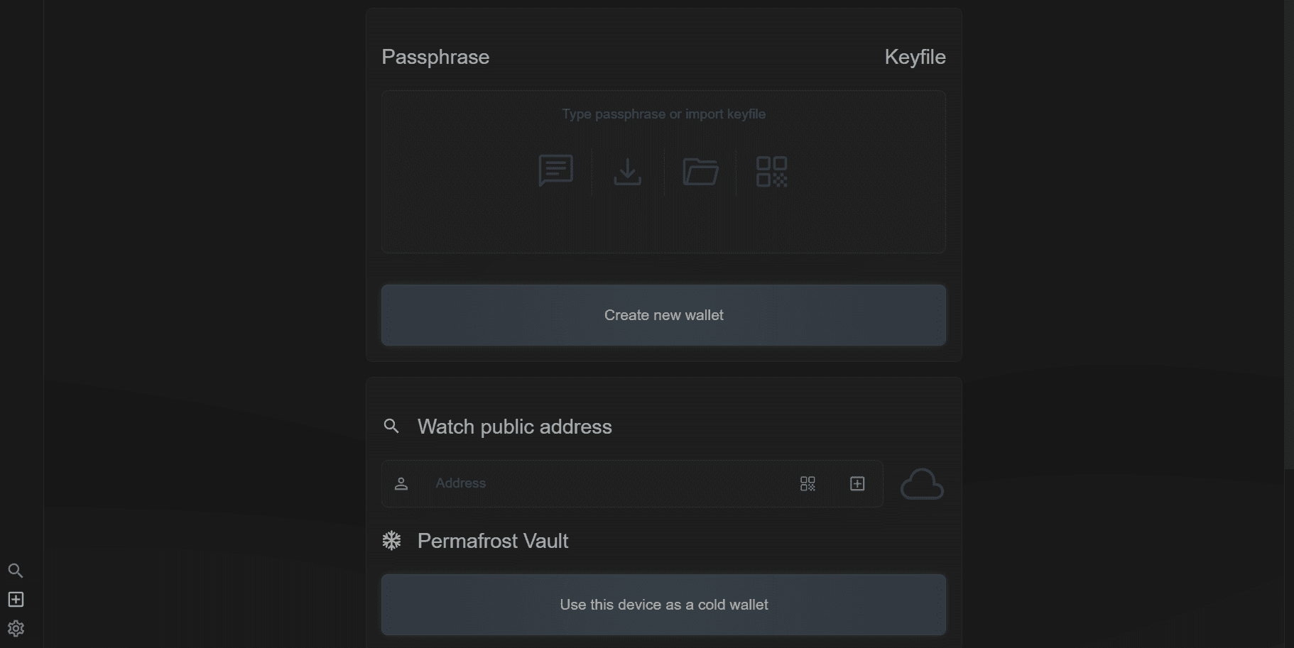 Wallet creation steps