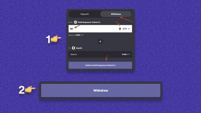 ETH Deposit & Withdraw