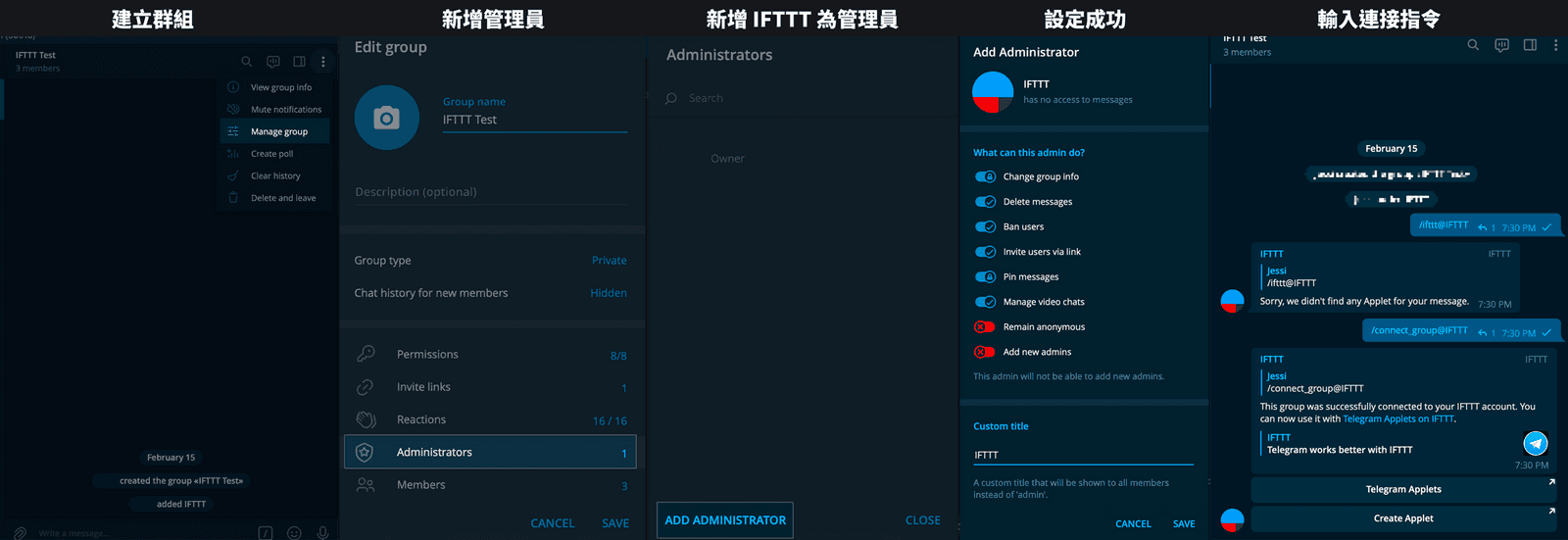 Connect to Telegram Group
