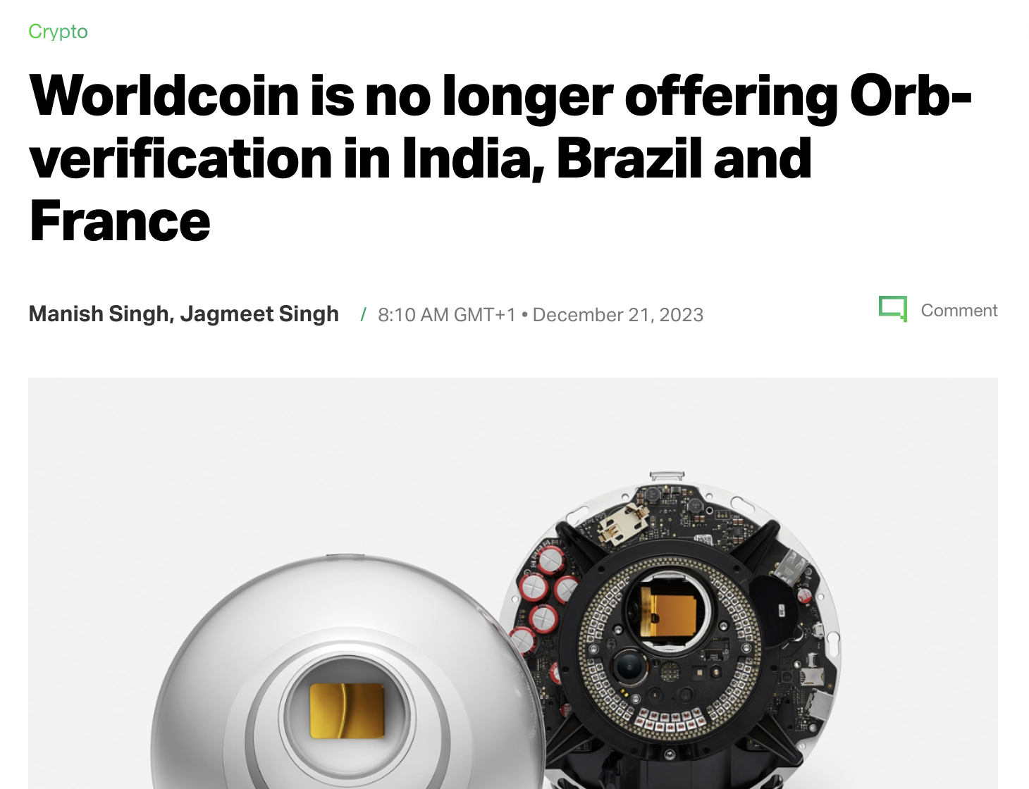 https://techcrunch.com/2023/12/20/worldcoin-is-no-longer-offering-orb-verification-in-india-brazil-and-france/