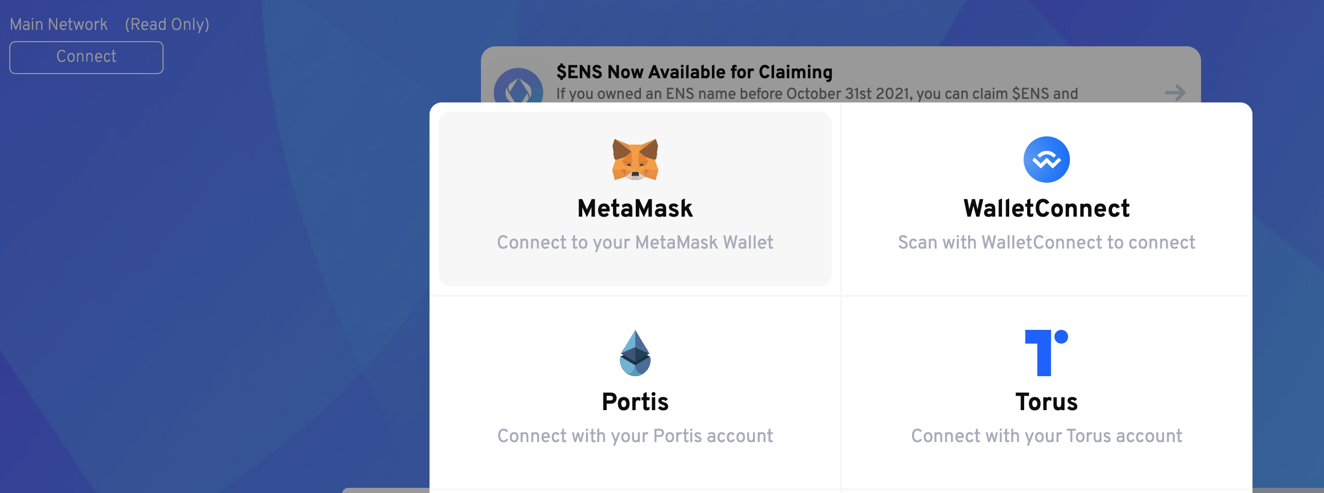 Connect to your MetaMask Wallet