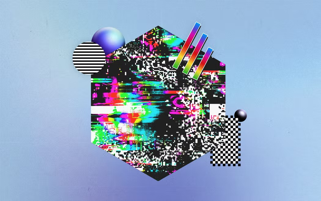 I like this obviously because I also try to combine glitch and geometry.