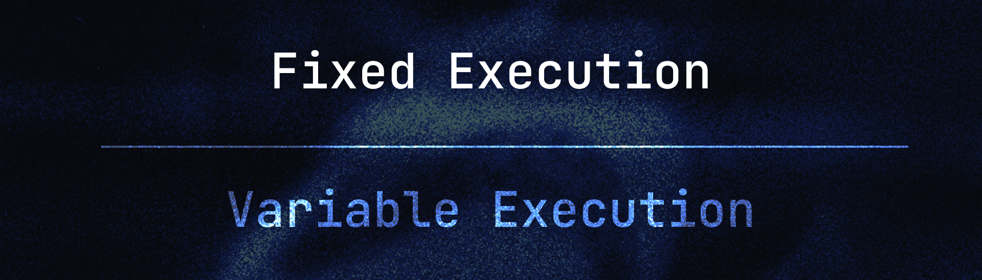 Market Swaps = Variable Execution; Limit Swaps = Fixed Execution