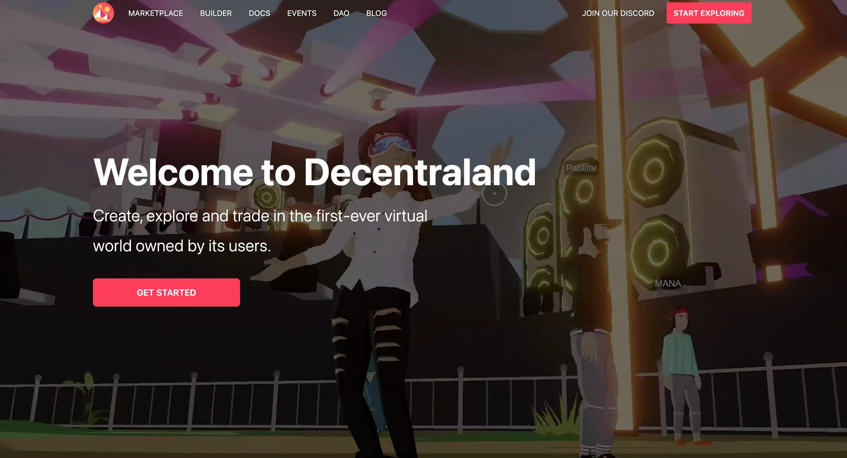 Image source: Decentraland official website