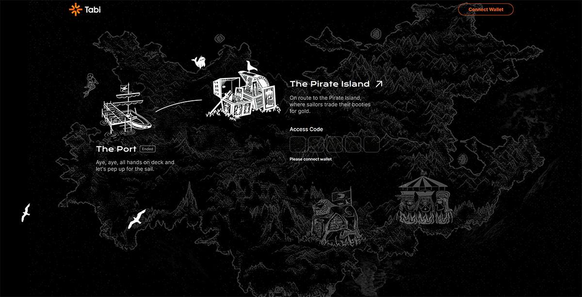 Tabi Mission Hub landing page