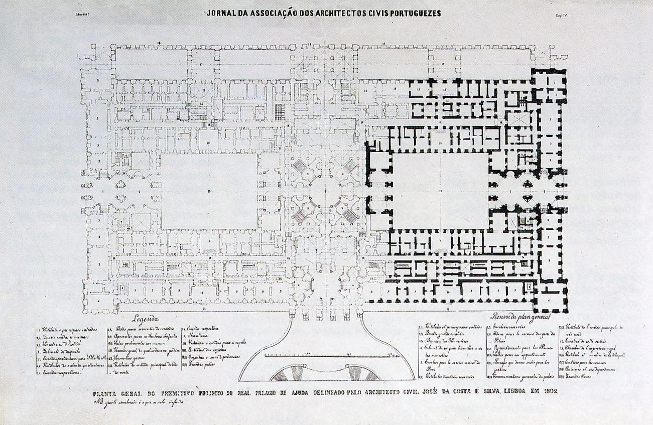 Plan of the integral plan of the Palace.