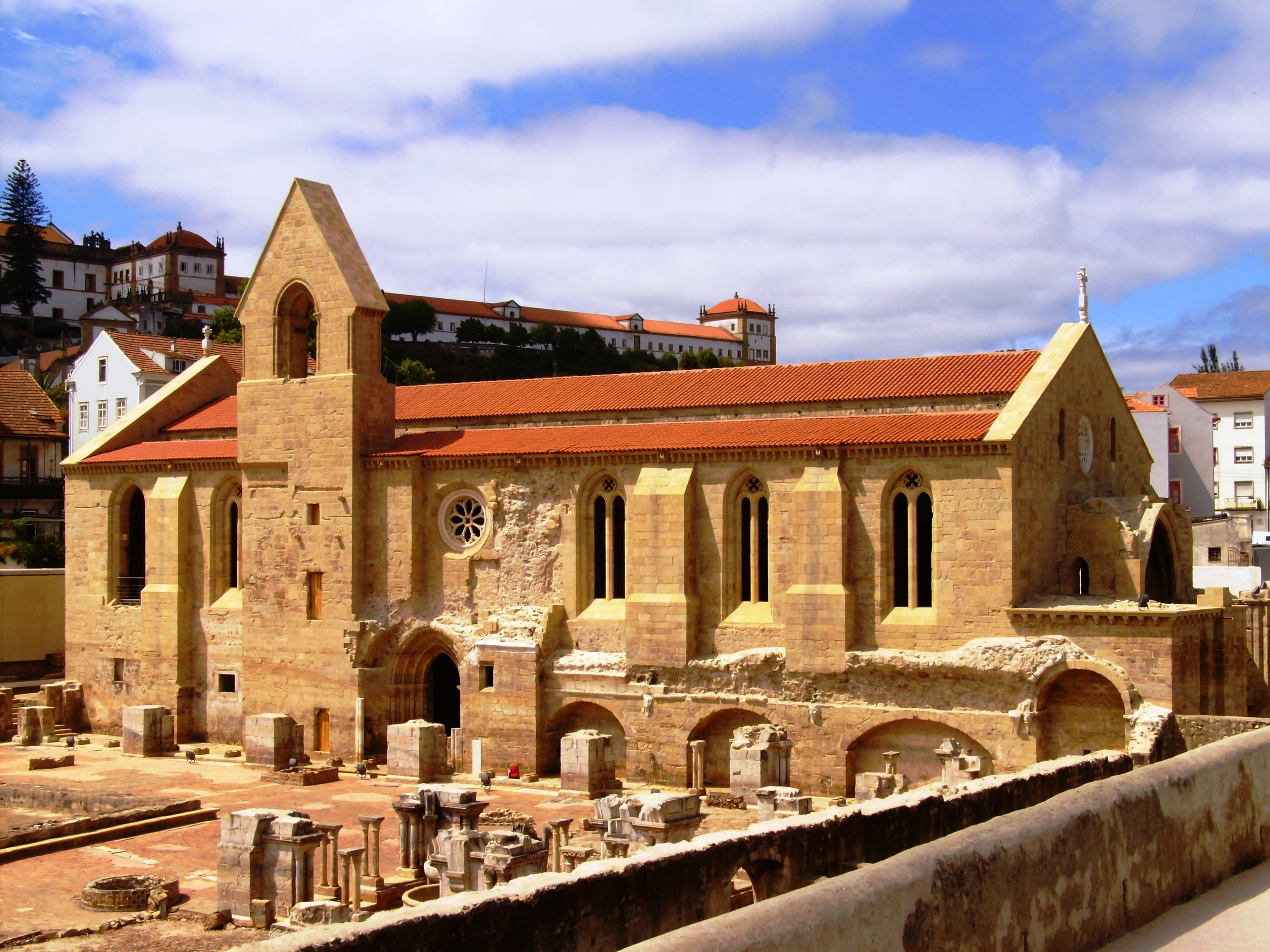 Monastery of Santa Clara-a-Velha, Coimbra: in the background the Monastery of Santa Clara-a-Nova on Monte da Esperança.