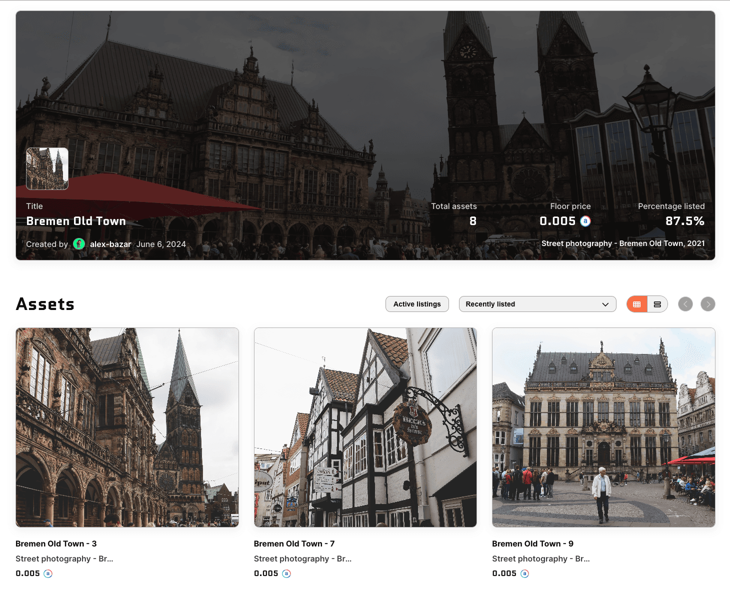 Bremen Old Town collection page.