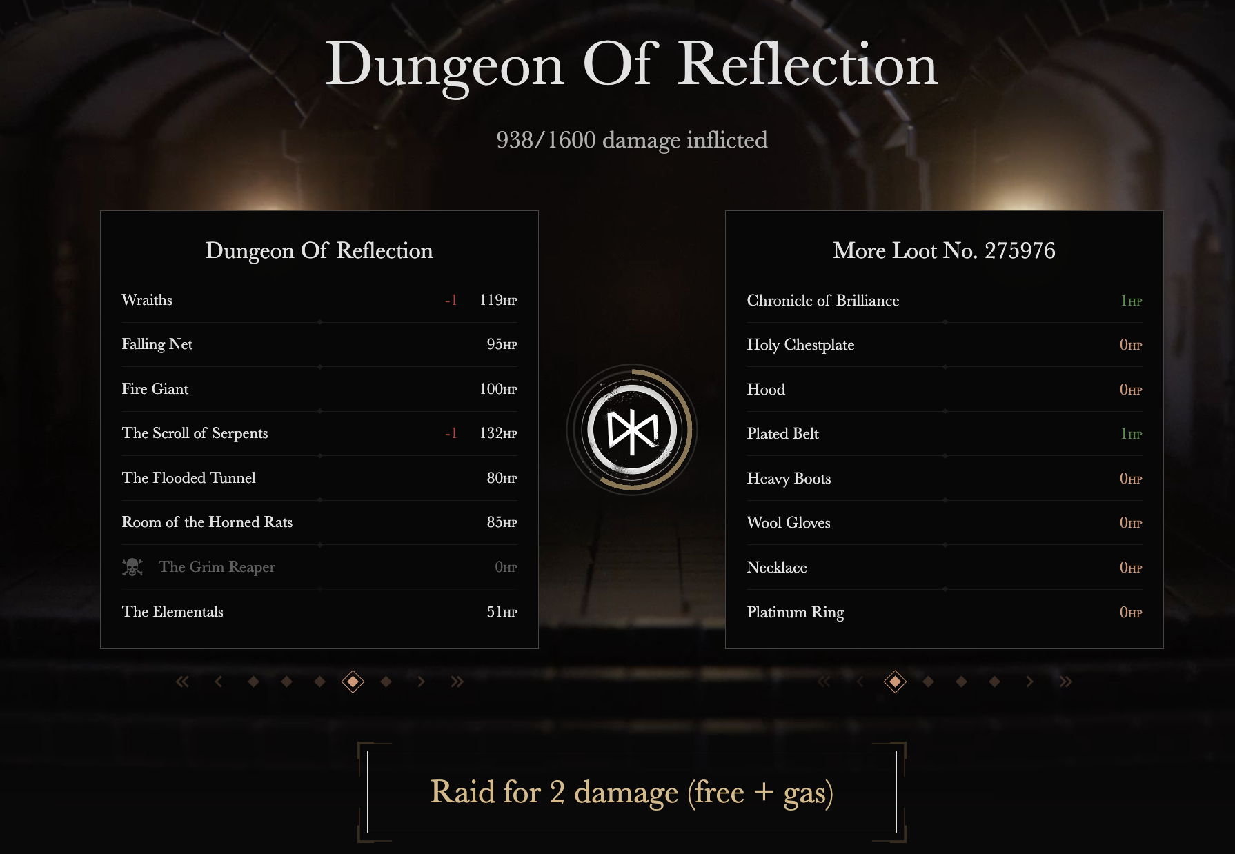 Raid a Dungeon with a Loot NFT - all executed on Ethereum.