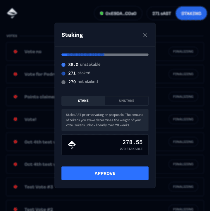 For airswap-debugger, I took inspiration from airswap-voter-rewards