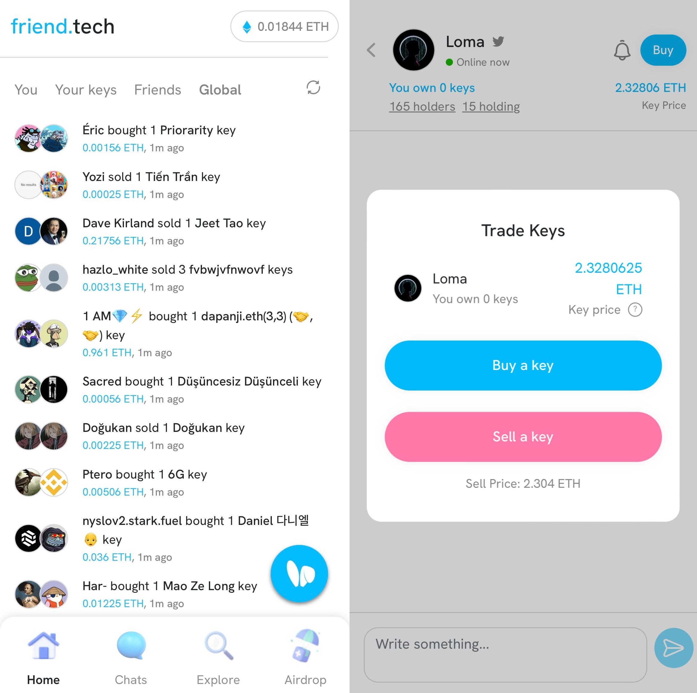 socialfi项目friend.tech