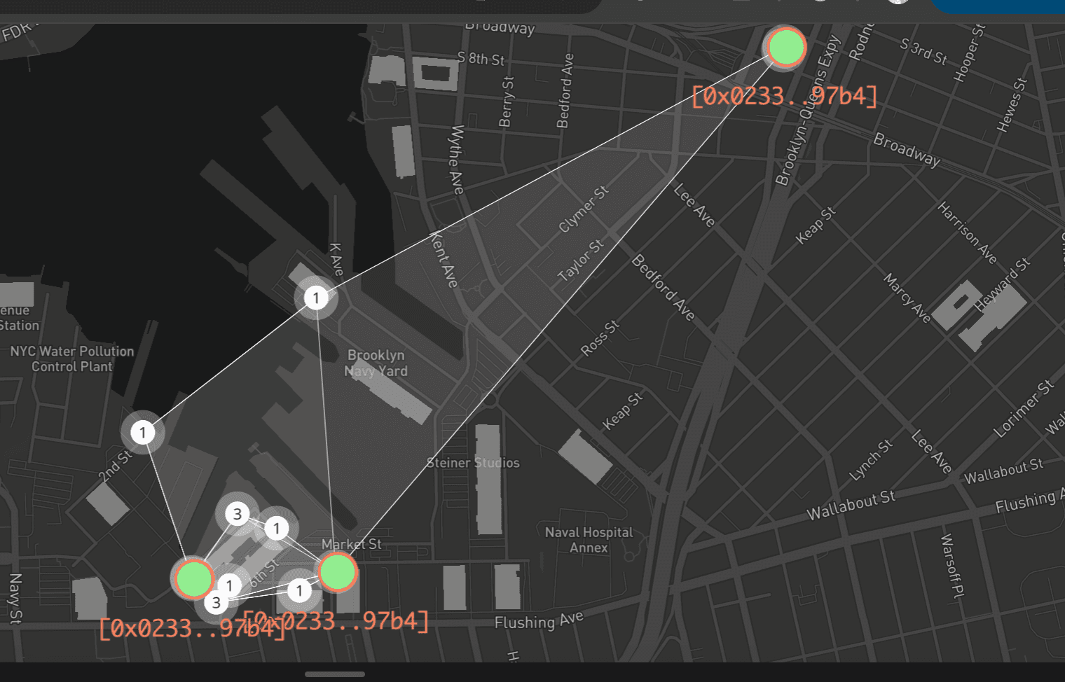 Zone Anchors Light Up when receiving signed transmissions from a user: A Witness