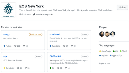 EOS New York, uno de los principales productores de bloques de EOS, incluso acabó escribiendo bastante código de infraestructura de código abierto.