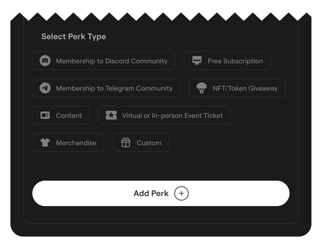 Select Perks Panel