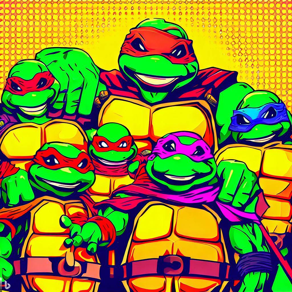 A turtles family photo