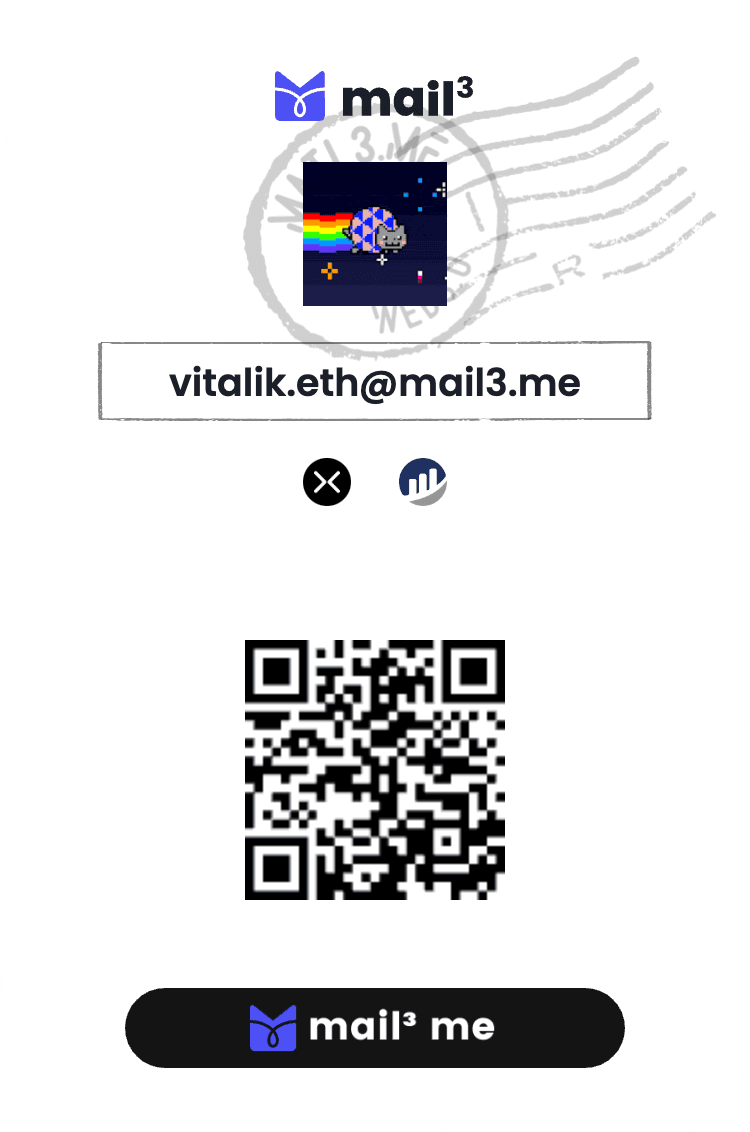 Vitalik.eth Mail3 Profile Card