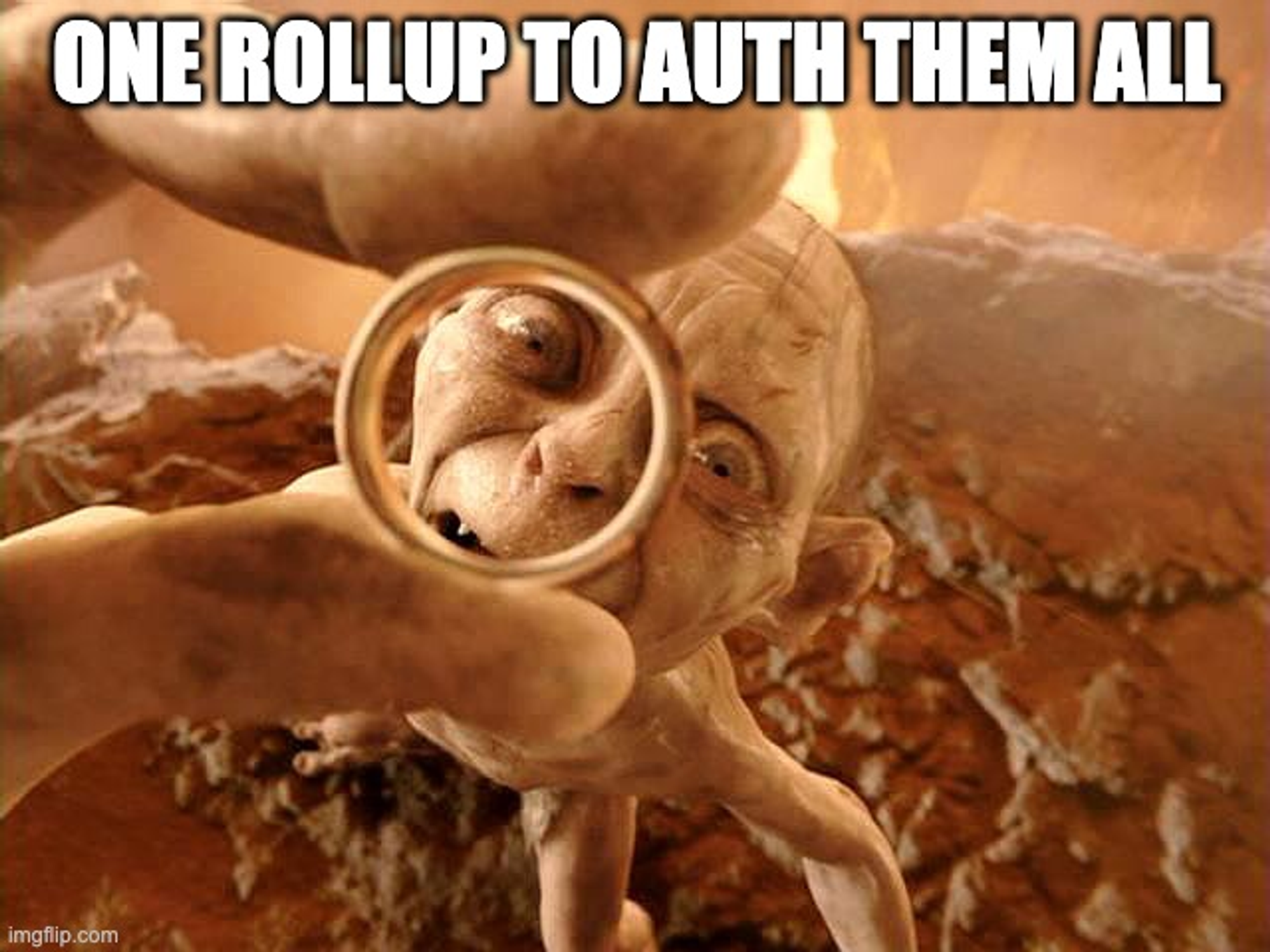 Gollum: “One rollup to auth them all”