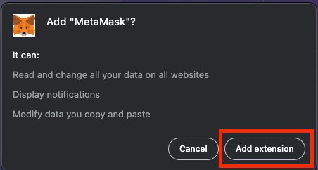 Adding MetaMask
