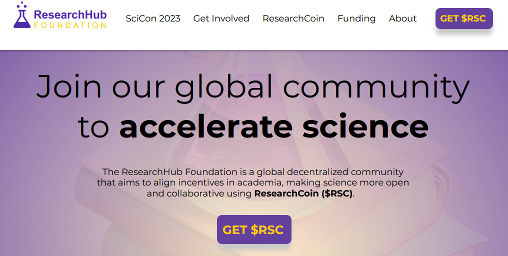 Link to the Research Hub Foundation website where you can learn more about $RSC https://www.researchhub.foundation/
