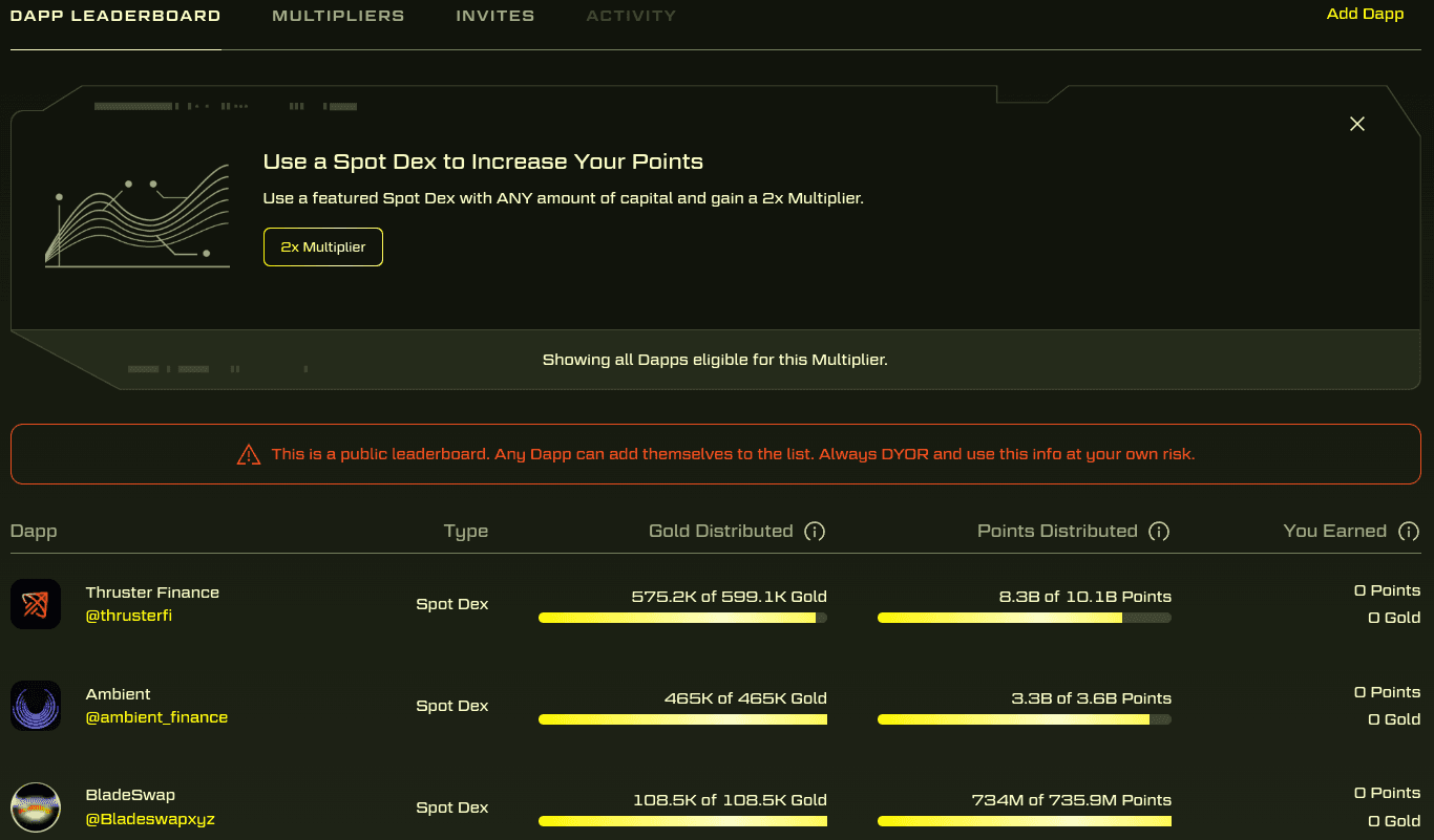 Use a Spot Dex to Increase Your Blast Points