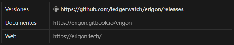 https://github.com/ledgerwatch/erigon/releases https://erigon.gitbook.io/erigon https://erigon.tech/ 