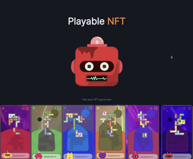 One of our Easter Egg Projects: Playable NFT