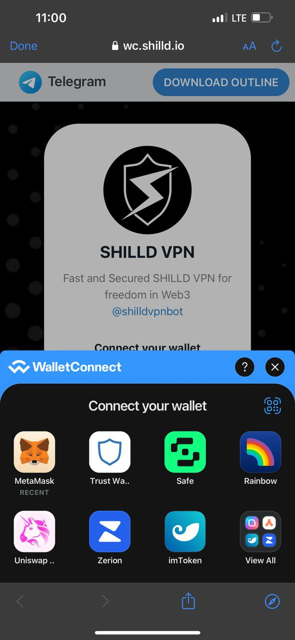Authorize with a non-custodial wallet of your choice
