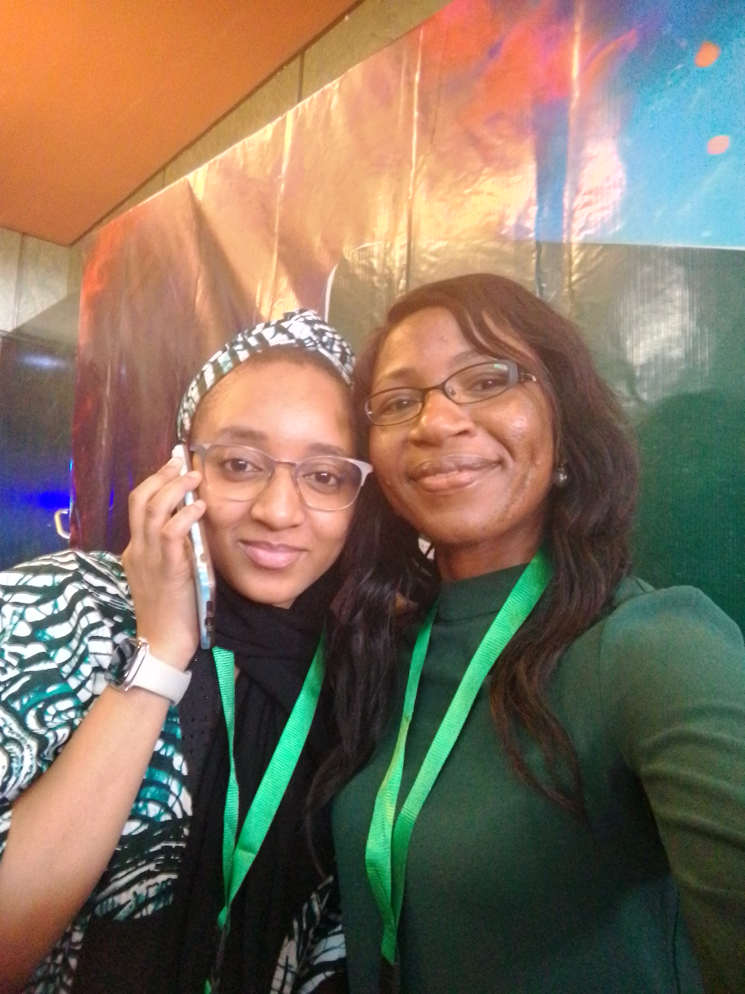 With Naeema from NitDA, the organizers of the event #TechInnovation