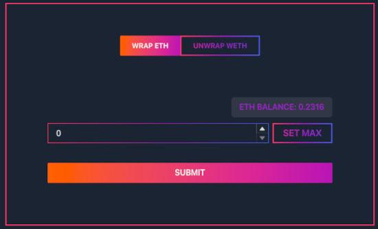 The ETH balance gets updated automatically