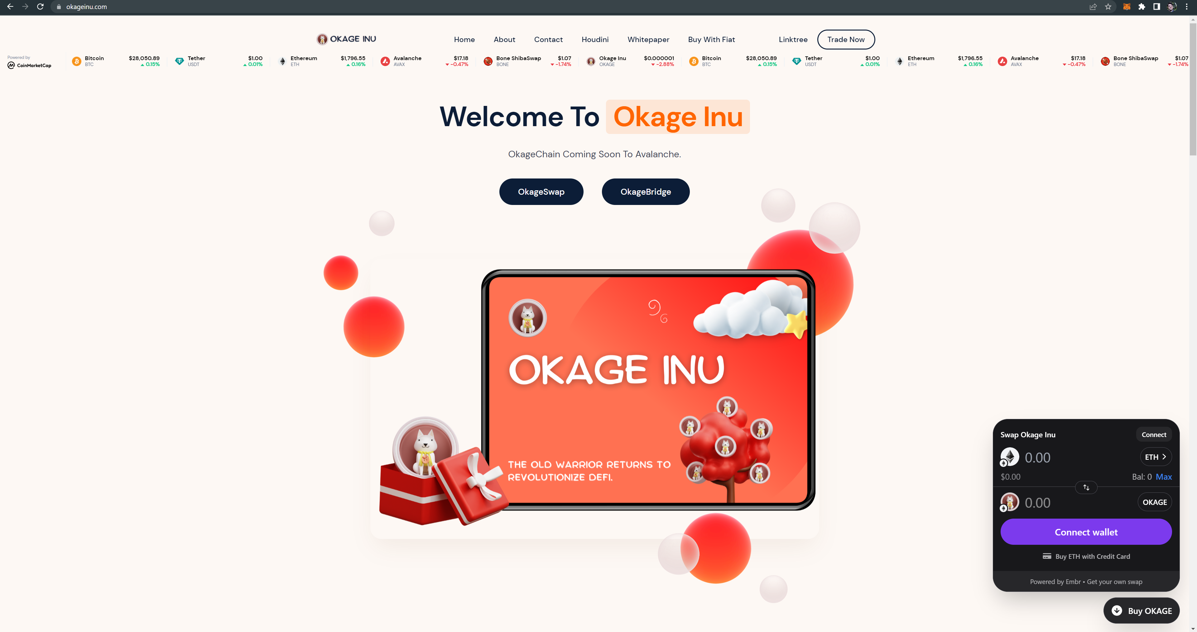 Okage Inu | Embr Checkout V2