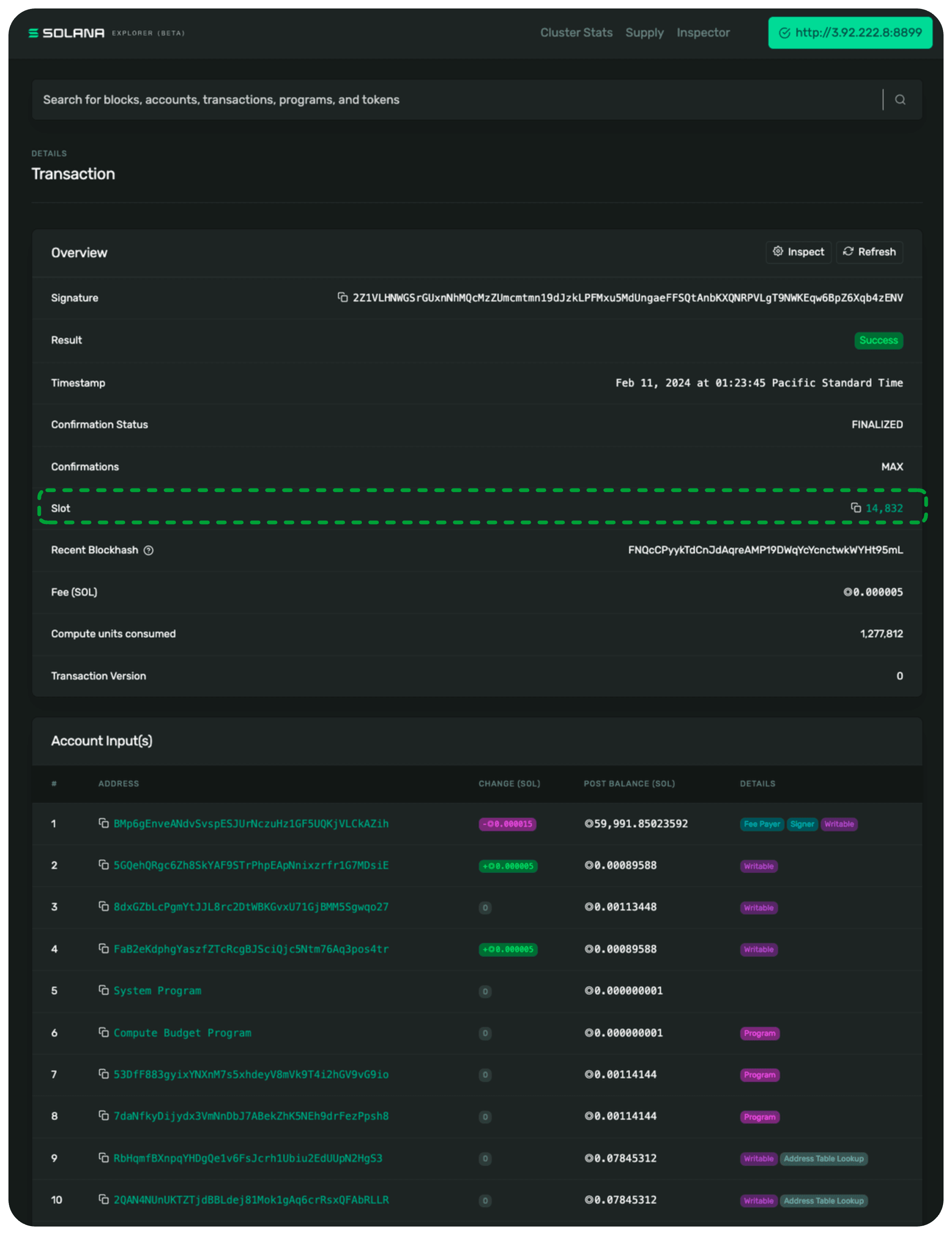 Solana Transaction for Atomic Cross-Rollup Arbitrage