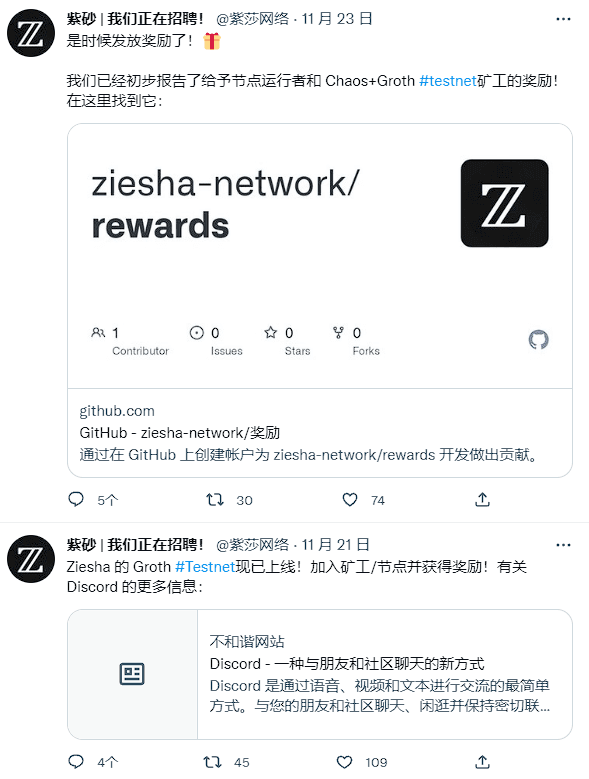 twitter奖励说明