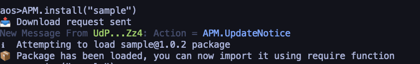 installing a package