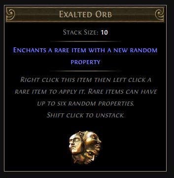 Path of Exile in-game item