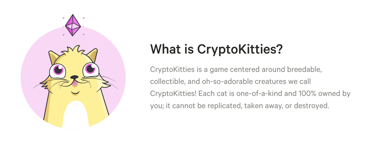 credits Cryptokitties website