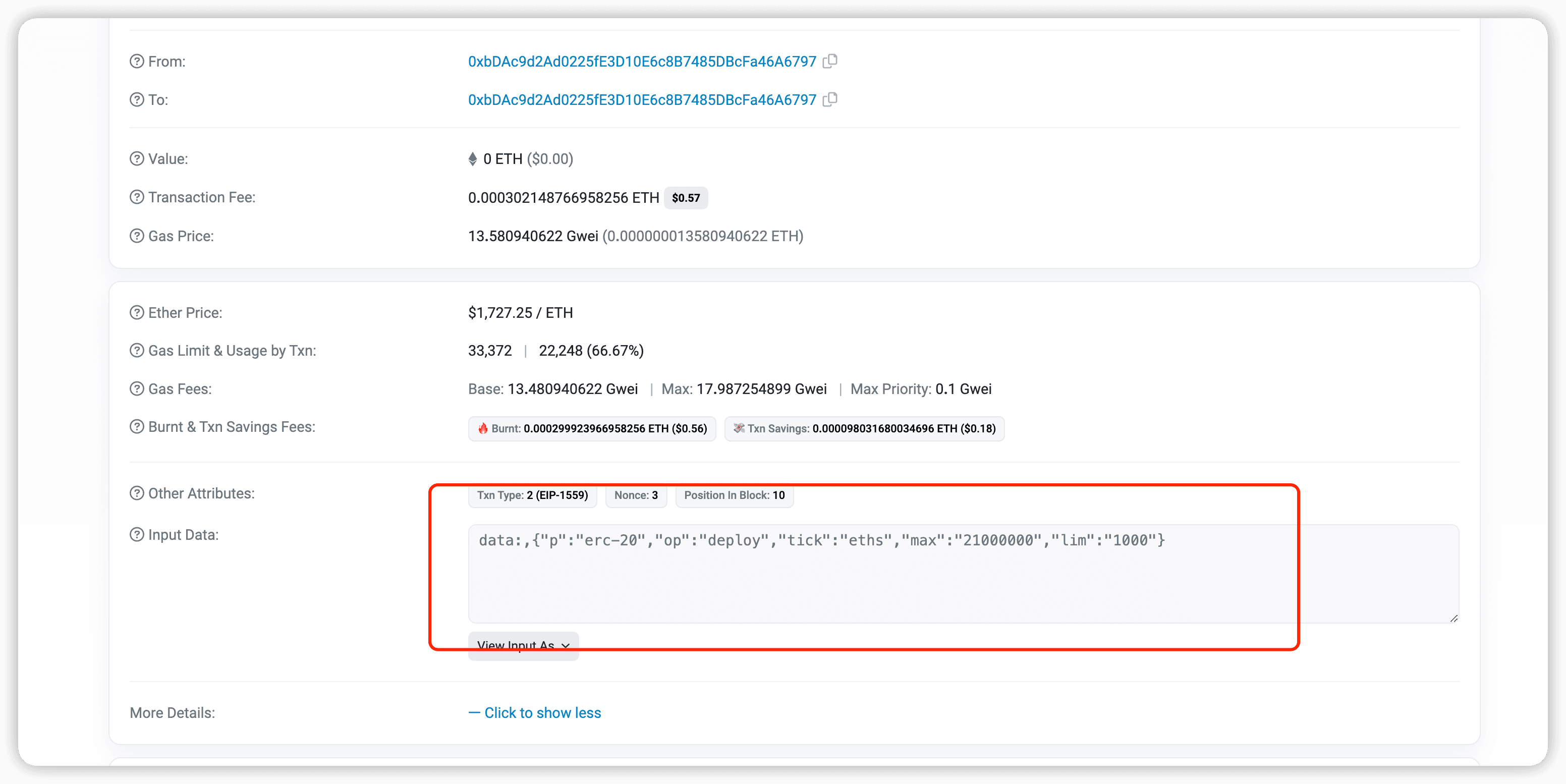 https://etherscan.io/tx/0x4636542d00d8075360d0303eb224c4ffb638169c23d6308aace55249b0bed2e4