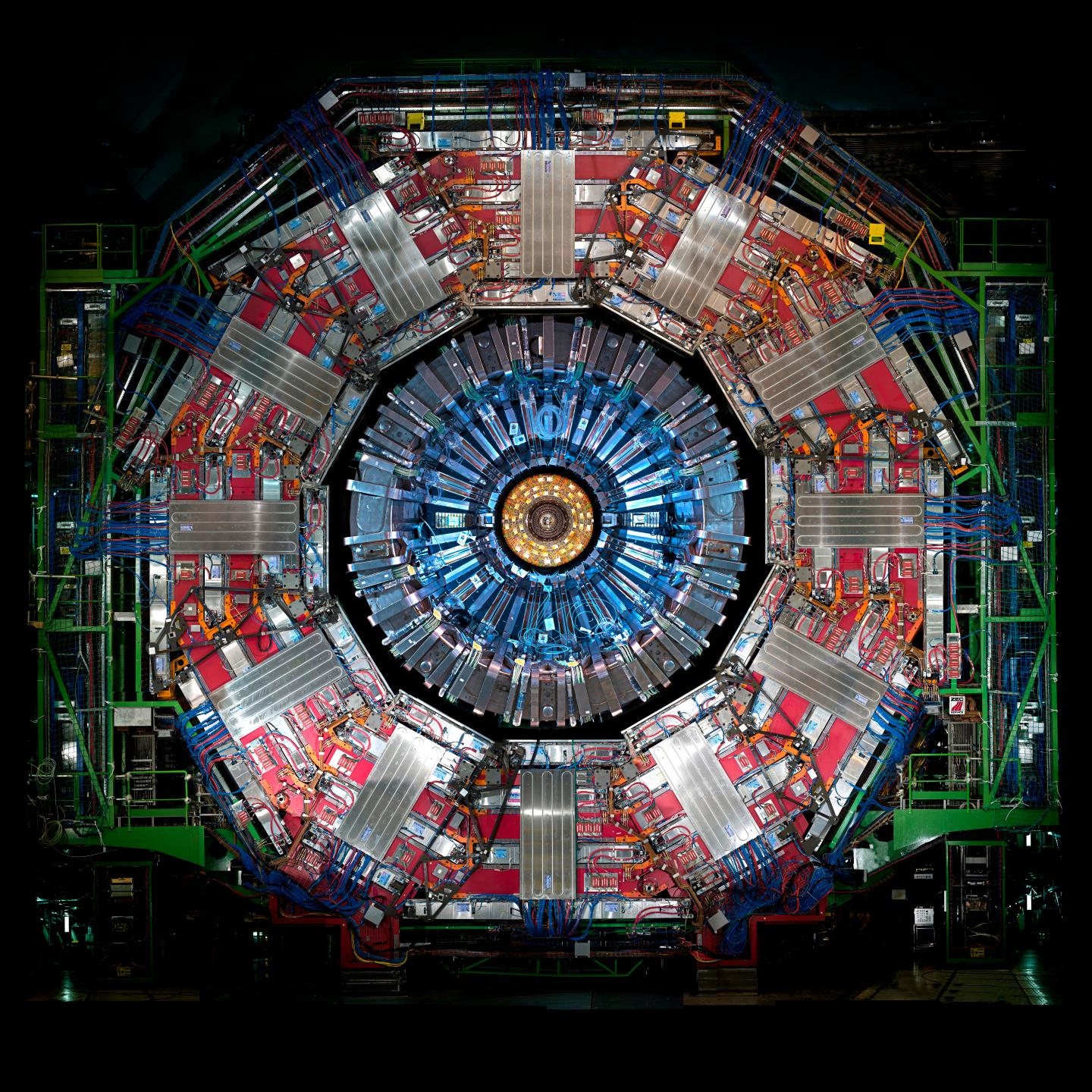 A cross-section of The Large Hadron Collider, a 28km particle collider located beneath the France–Switzerland border near Geneva.