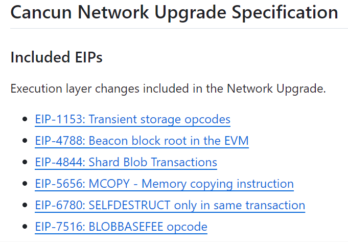 图片来源：https://github.com/ethereum/execution-specs/blob/master/network-upgrades/mainnet-upgrades/cancun.md