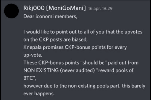 April 16th 2022 ICONOMI Discord