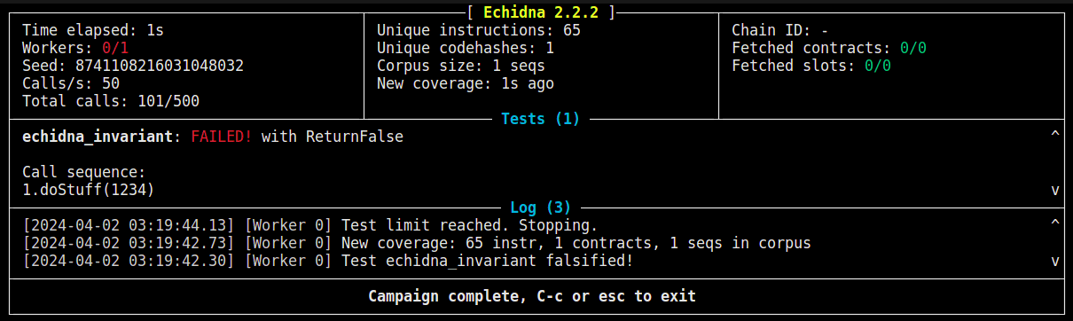 Equidna stateless fuzzing