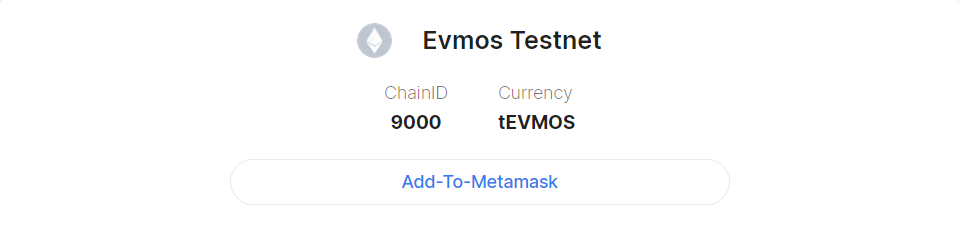 First, let's add the Evmos Testnet network to MetaMask.