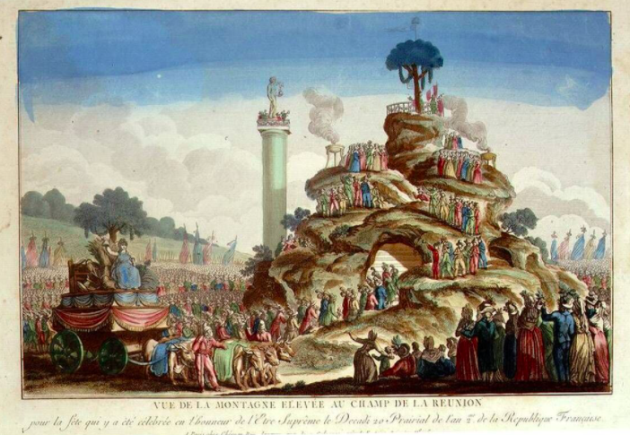 至上崇拜节（Festival of the Supreme Being），组织于1794年，为法国大革命后的新国教举行开幕仪式。